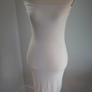 Fashion Nova Basic Maxi Tube Dress - White